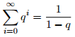 Geometric series equation